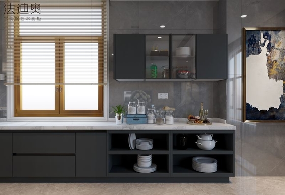 Sleek Durable  Hygienic Modern Kitchen Cabinet With Customizable Design