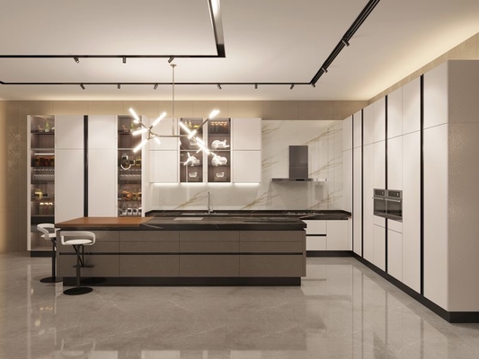 Sleek , Durable , And Customizable Stainless Steel Kitchen Masterpiece