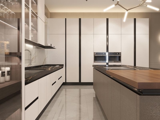Sleek , Durable , And Customizable Stainless Steel Kitchen Masterpiece