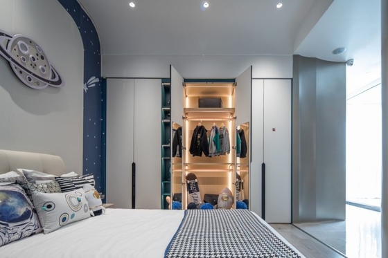 Stylish Practical Stainless Wardrobe Kids Wardrobe  With 150 Degree Opening Doors