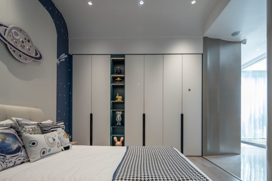 Stylish Practical Stainless Wardrobe Kids Wardrobe  With 150 Degree Opening Doors
