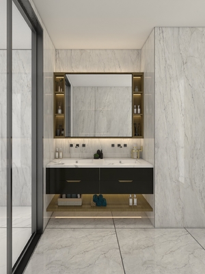 Luxury Stainless Steel Bathroom Vanity Cabinet Sleek Design & Durability Redefined