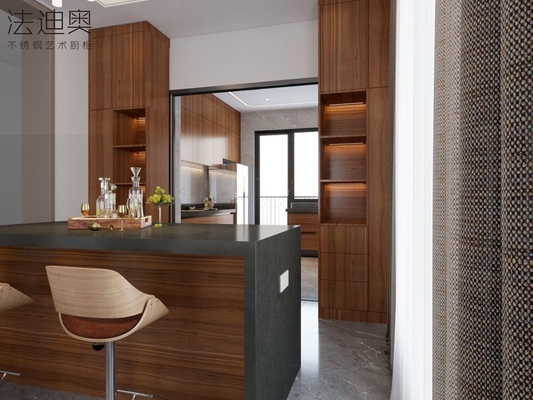 Modern Elegant Design And Durable Functionality Stainless Steel Kitchen Cabinets