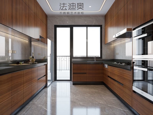 Modern Elegant Design And Durable Functionality Stainless Steel Kitchen Cabinets