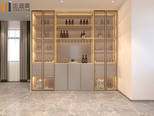 Modern Elegance U Shaped Stainless Steel Kitchen Cabinet With Seamless Integration